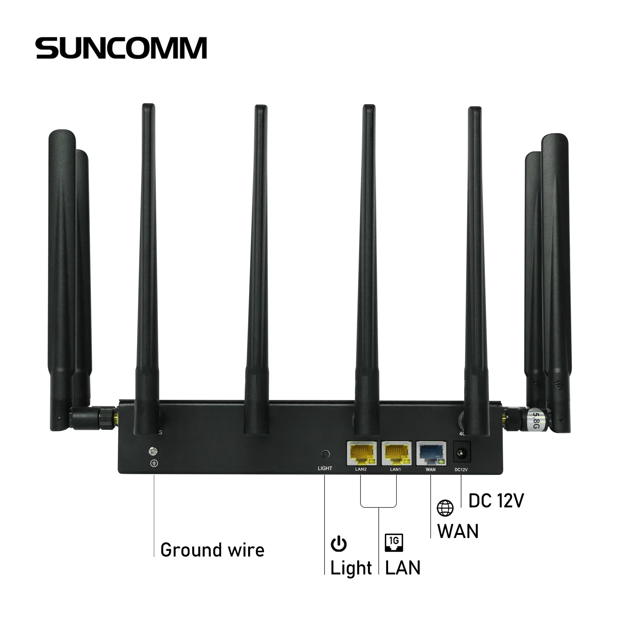 New SUNCOMM 5G WiFi 6 Gaming Wireless Router X62 Modem-RF System NSA SA Bands EasyMesh VPN IPV4 IPV6 TTL 5G CPE Router
New SUNCOMM 5G WiFi 6 Gaming Wireless Router X62 Modem-RF System NSA SA Bands EasyMesh VPN IPV4 IPV6 TTL 5G CPE Router