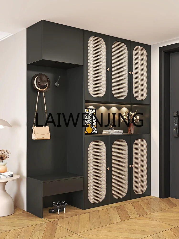 Light Luxury Rattan Shoe Cabinet Entrance Shoe Changing Stool Home Doorway Large Capacity Solid Wood Top Locker
Light Luxury Rattan Shoe Cabinet Entrance Shoe Changing Stool Home Doorway Large Capacity Solid Wood Top Locker