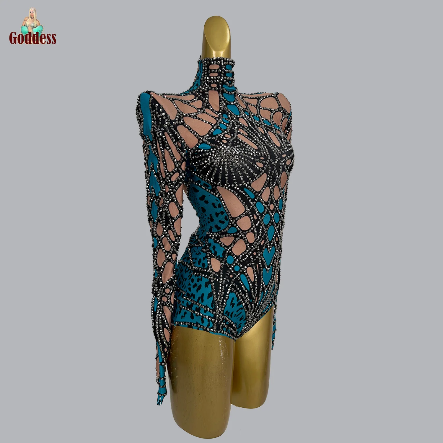 Women's Sexy Glitter Diamond Elastic Bodysuit for Dance Performance Nightclub Stage Wear Sparkly Leotard Outfit for Singer
Women's Sexy Glitter Diamond Elastic Bodysuit for Dance Performance Nightclub Stage Wear Sparkly Leotard Outfit for Singer