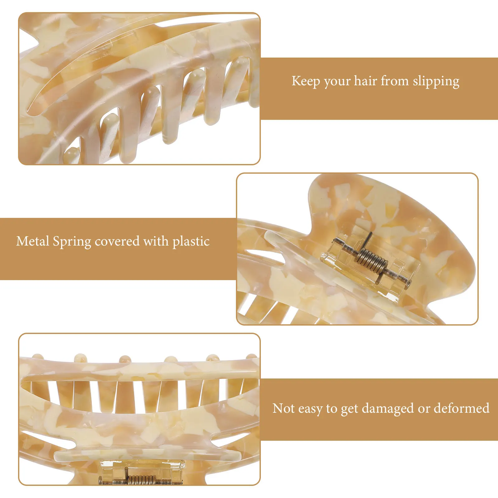 Marble Textured Claw Jumbo Large Acetate Sheet Clamps for Women Thick Daily Party Use Durable Stylish Convenient for Thick
Marble Textured Claw Jumbo Large Acetate Sheet Clamps for Women Thick Daily Party Use Durable Stylish Convenient for Thick