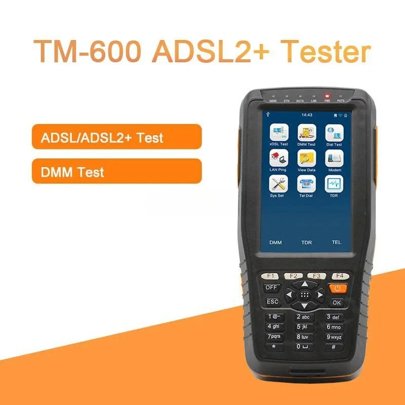 TM-600 Multi-functional ADSL2+ Tester / ADSL Tester / ADSL Installation and Maintenance Tools with TDR function
TM-600 Multi-functional ADSL2+ Tester / ADSL Tester / ADSL Installation and Maintenance Tools with TDR function