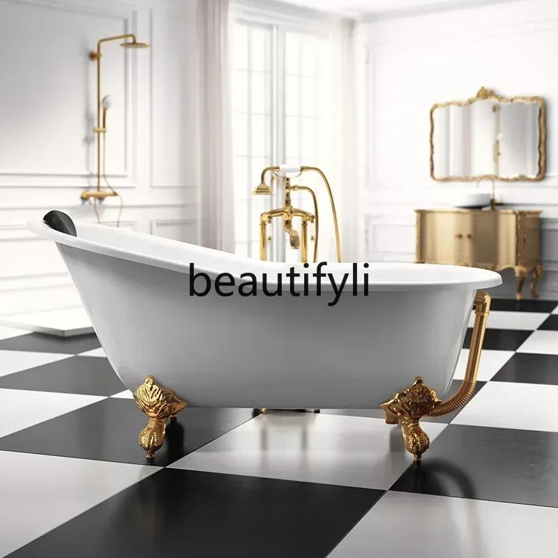 Asmt14 New Arrivals AFreestanding Cast Iron Enamel European Princess Bathtub Adult Bath Vintage American Ceramics S 14
Asmt14 New Arrivals AFreestanding Cast Iron Enamel European Princess Bathtub Adult Bath Vintage American Ceramics S 14