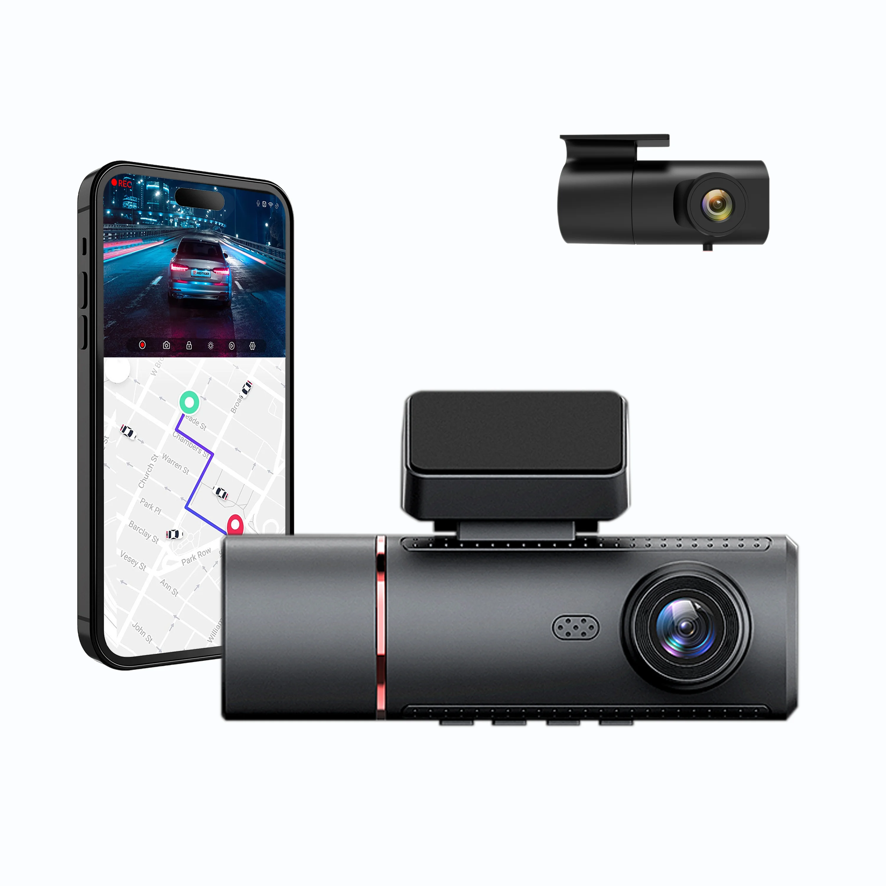 4K Dash Camera with Wireless Global Positioning System Car DVR Camera 3 Channel 64gb Black Box F1.8 with 3 LCD for Parking
4K Dash Camera with Wireless Global Positioning System Car DVR Camera 3 Channel 64gb Black Box F1.8 with 3 LCD for Parking