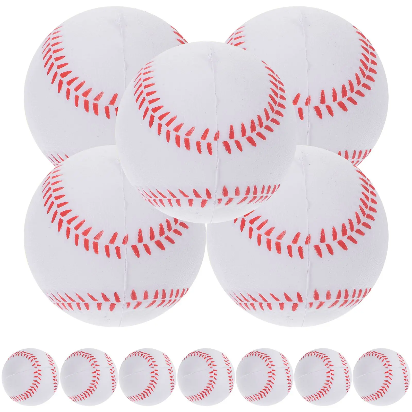 12 Pcs Baseballs PU Foam Elastic Training Balls for Kids Indoor Outdoor Play Outdoors Playing Baseballs Toys
12 Pcs Baseballs PU Foam Elastic Training Balls for Kids Indoor Outdoor Play Outdoors Playing Baseballs Toys