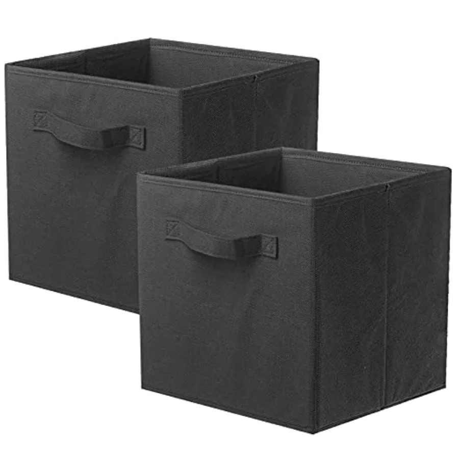 Storage Bins, Foldable Fabric Storage Cubes And Cloth Storage Organizer Drawer For Closet And Toys Storage, 2 Pack Black
Storage Bins, Foldable Fabric Storage Cubes And Cloth Storage Organizer Drawer For Closet And Toys Storage, 2 Pack Black