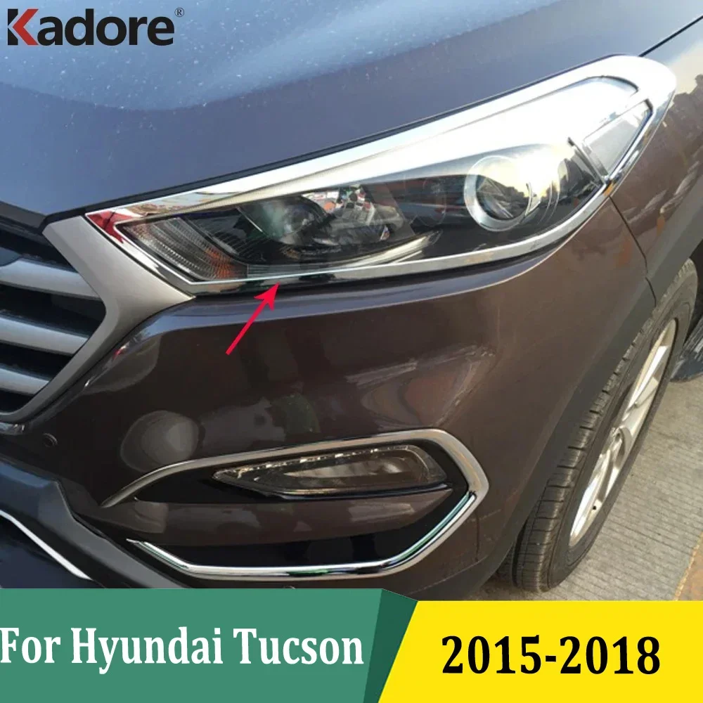 Для Hyundai Tucson 2015 2016 2017 2018 ABS хромированная рамка фары передняя фара крышка лампы накладка автомобильные аксессуары
Для Hyundai Tucson 2015 2016 2017 2018 ABS хромированная рамка фары передняя фара крышка лампы накладка автомобильные аксессуары