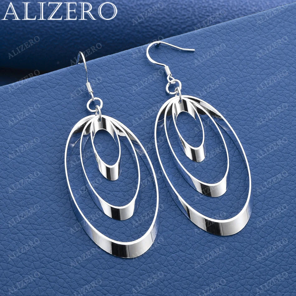 ALIZERO 925 Sterling Silver Geometric Coil Drop Earrings For Women Jewelry Fashion Elegant Engagement Wedding Accessories
ALIZERO 925 Sterling Silver Geometric Coil Drop Earrings For Women Jewelry Fashion Elegant Engagement Wedding Accessories