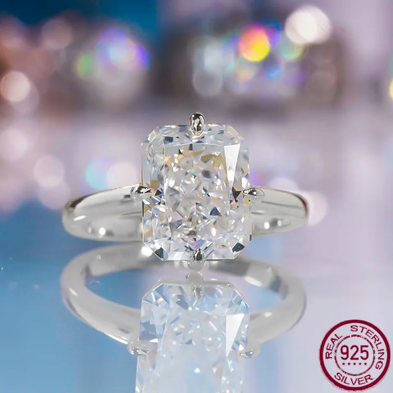 Новое кольцо из серебра 925 пробы с высокоуглеродистым бриллиантом 8*10, кольцо с белым ледяным цветком, универсальное европейское и американское, высокая мода
Новое кольцо из серебра 925 пробы с высокоуглеродистым бриллиантом 8*10, кольцо с белым ледяным цветком, универсальное европейское и американское, высокая мода