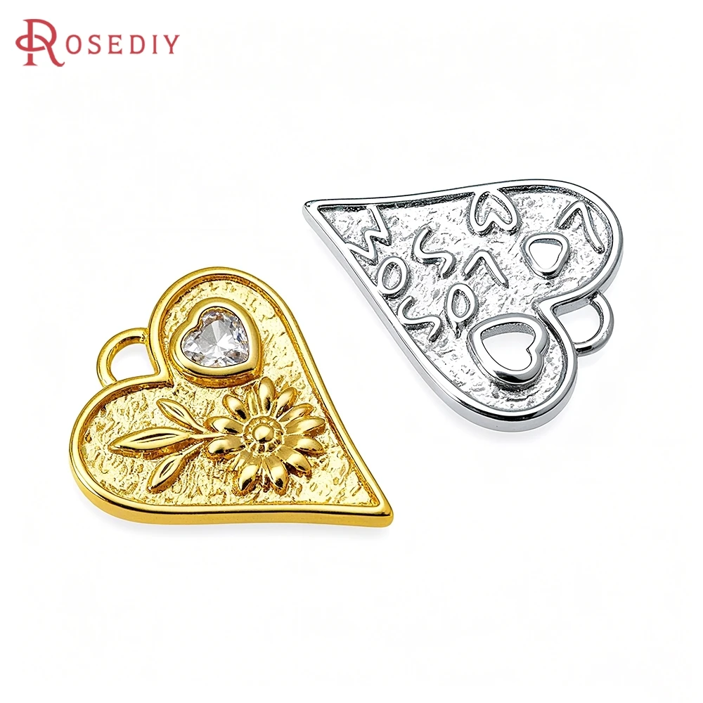 4PCS 18K Gold Color Brass Zircon Heart with Sunflower Charms Pendants High Quality Diy Necklace Jewelry Making Accessories
4PCS 18K Gold Color Brass Zircon Heart with Sunflower Charms Pendants High Quality Diy Necklace Jewelry Making Accessories