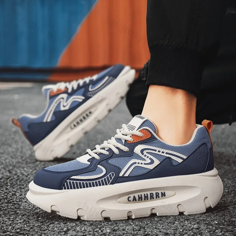 Men's Casual Shoes 2025 New Spring Fashion Trend Mesh Breathable Sports Shoes Comfortable Versatile Thick Soled Chunky sneakers
Men's Casual Shoes 2025 New Spring Fashion Trend Mesh Breathable Sports Shoes Comfortable Versatile Thick Soled Chunky sneakers