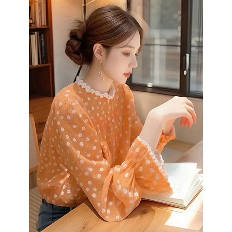 Women Clothes Casual Fashion Elegant Simplicity Temperament Printing Long Sleeve Women's Shirt Young Style Sweet Loose Tops
Women Clothes Casual Fashion Elegant Simplicity Temperament Printing Long Sleeve Women's Shirt Young Style Sweet Loose Tops
