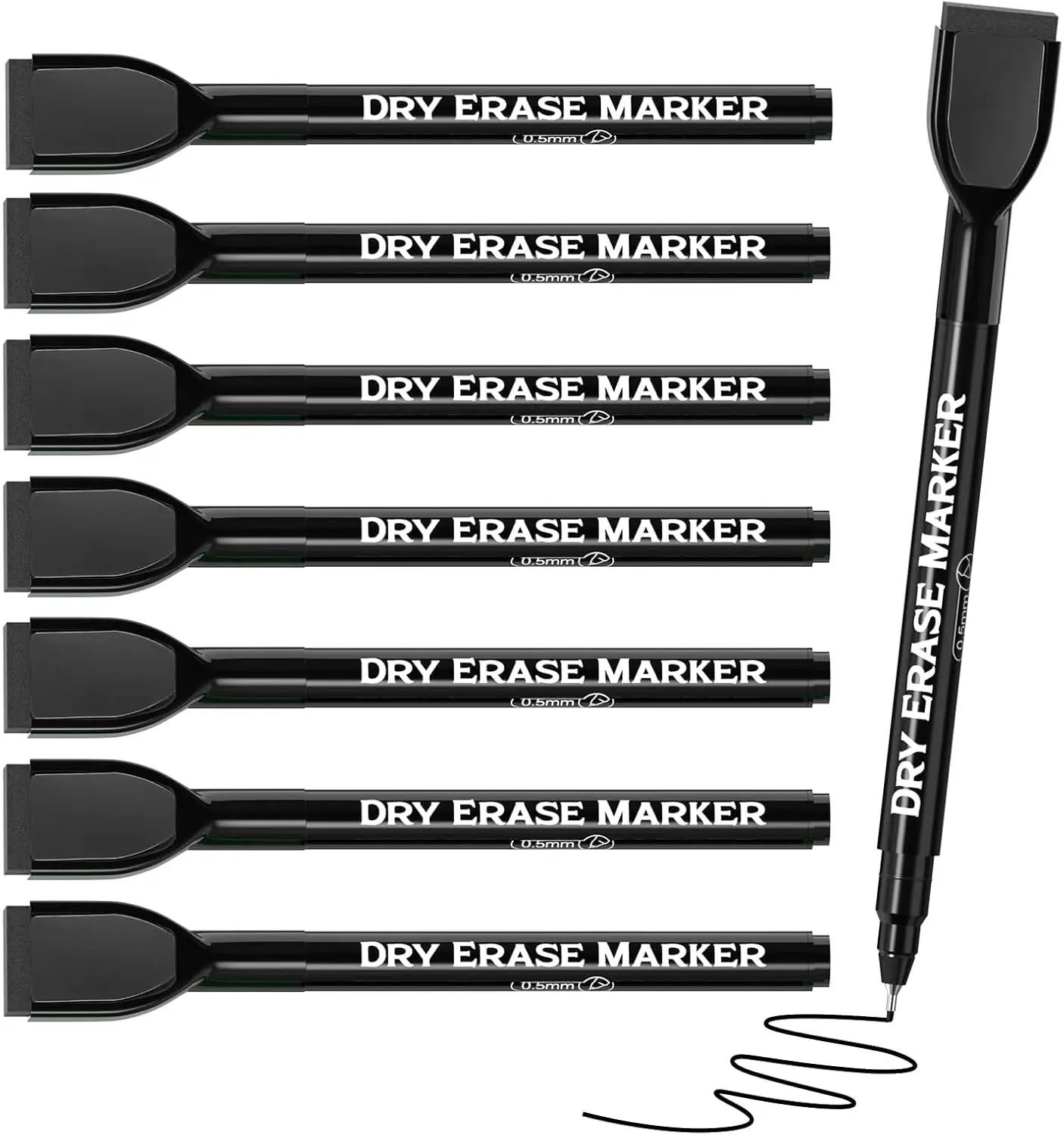Ultra Fine Tip Dry Erase Markers 0.5mm, 8 Pack with Eraser, Low Odor Magnetic Whiteboard Pens for Home Office Classroom
Ultra Fine Tip Dry Erase Markers 0.5mm, 8 Pack with Eraser, Low Odor Magnetic Whiteboard Pens for Home Office Classroom