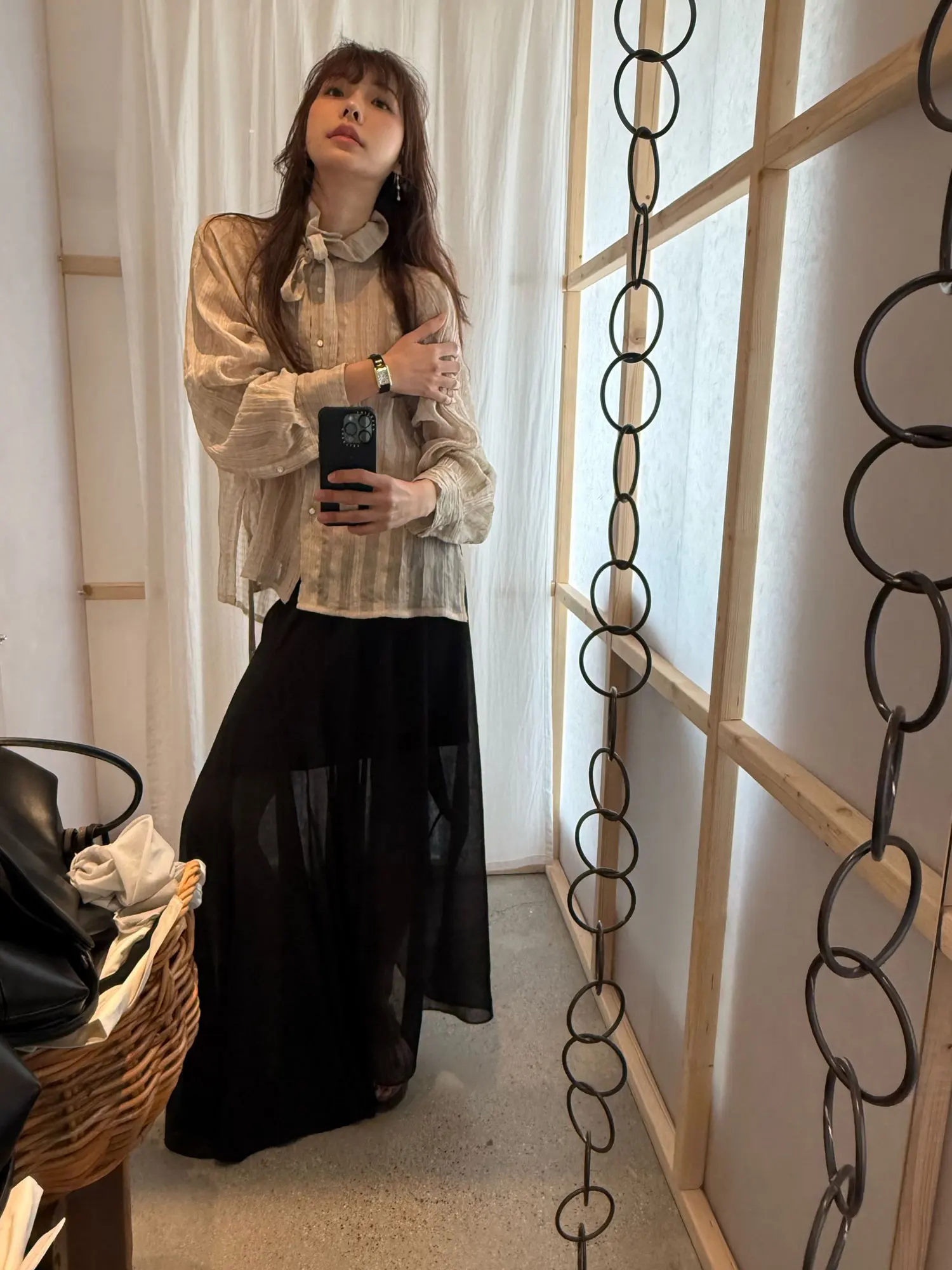 Brand Ver Small Check Lightweight Chiffon Shirt Spring Summer New Arrival Casual Style Long Sleeve Loose Fit Women's...
Brand Ver Small Check Lightweight Chiffon Shirt Spring Summer New Arrival Casual Style Long Sleeve Loose Fit Women's...