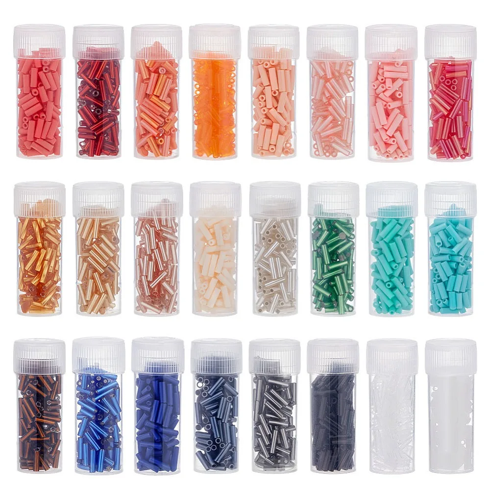 2147Pcs 24 Styles Glass Beads Tube Mixed Color 6~8x1.5~2mm Hole: 0.5~0.8mm
2147Pcs 24 Styles Glass Beads Tube Mixed Color 6~8x1.5~2mm Hole: 0.5~0.8mm