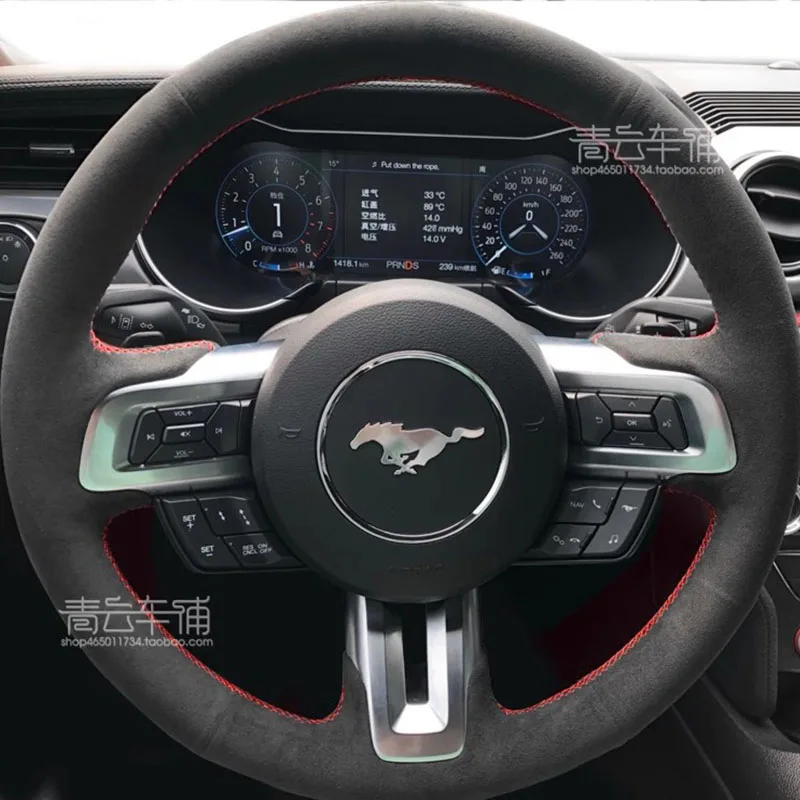 Hand Stitched non-slip wear-resisting suede Car Steering Wheel Cover 100% For Ford Mustang Mustang GT 2015-2019 auto parts
Hand Stitched non-slip wear-resisting suede Car Steering Wheel Cover 100% For Ford Mustang Mustang GT 2015-2019 auto parts