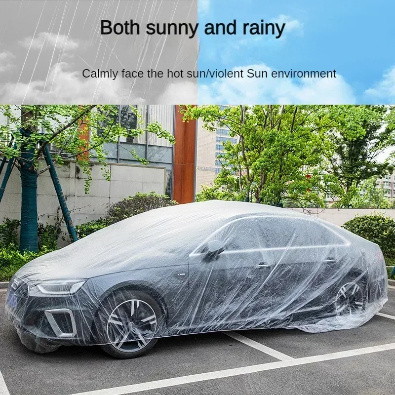 Disposable Car Cover Indoor Dustproof PEVA Car Cover Transparent Soft Scratch-Free Auto Exterior Protector Universal
Disposable Car Cover Indoor Dustproof PEVA Car Cover Transparent Soft Scratch-Free Auto Exterior Protector Universal
