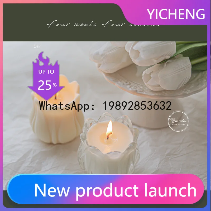 LZ company gift tulip scented candle couple atmosphere bedroom fragrance Nordic souvenir romantic
LZ company gift tulip scented candle couple atmosphere bedroom fragrance Nordic souvenir romantic