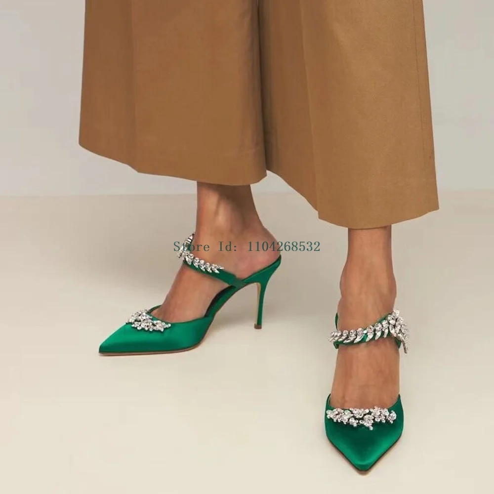 Crystal Rhinestone Slingback Runway Shoes Sexy Pointed Toe Stiletto Silp On New Arrivals Fashion Women Dress Shoes
Crystal Rhinestone Slingback Runway Shoes Sexy Pointed Toe Stiletto Silp On New Arrivals Fashion Women Dress Shoes