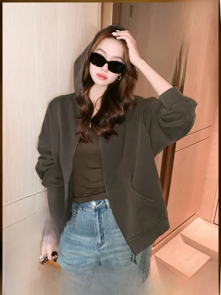 MeiYang Retro Md Fce Lined Hooded Jaet Warmth Gunpoer Chestnut Outerwear Women's Loose Fit Cotton Long Sve Zipper
MeiYang Retro Md Fce Lined Hooded Jaet Warmth Gunpoer Chestnut Outerwear Women's Loose Fit Cotton Long Sve Zipper