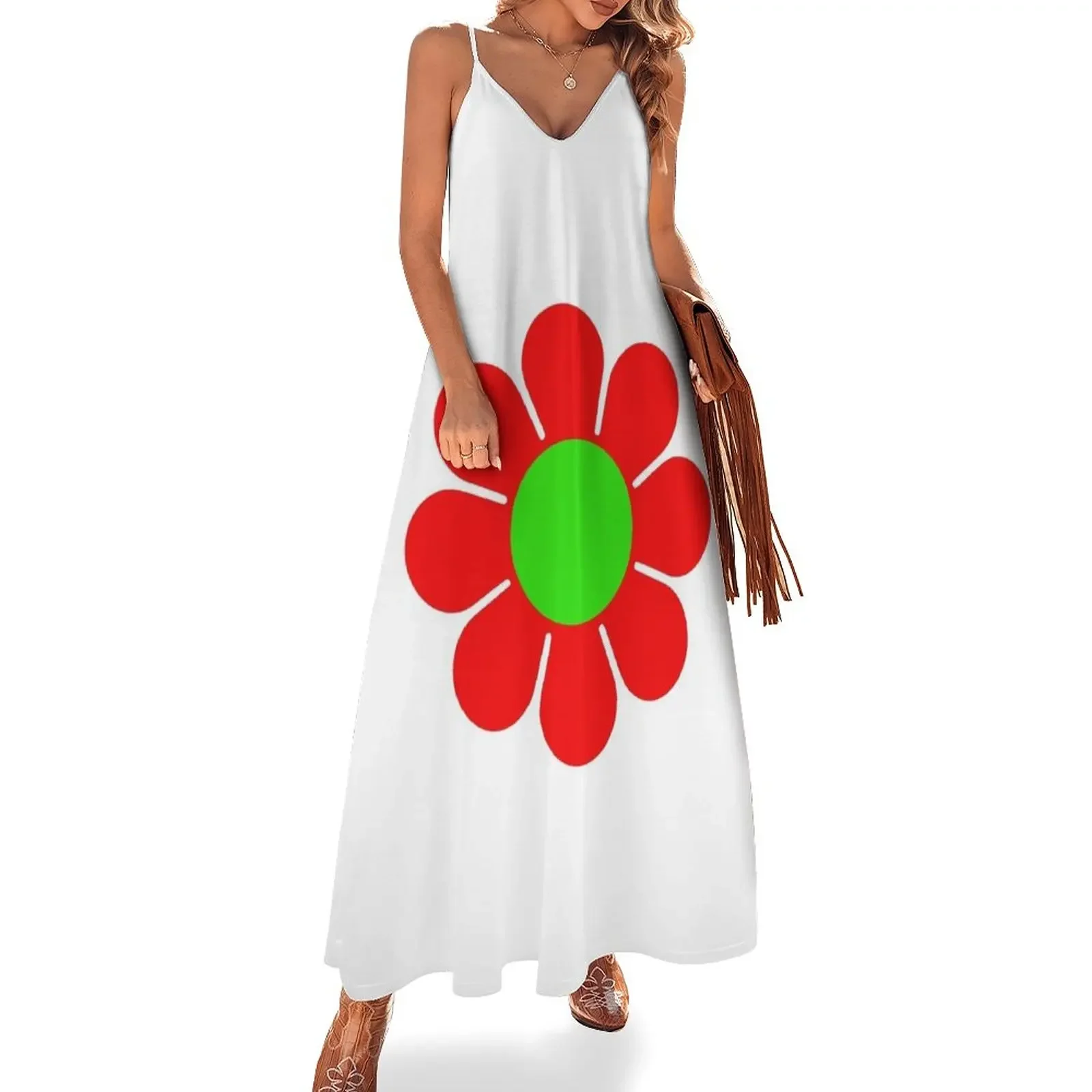 Red Green Hippy Flower Daisy Sleeveless Dress Bride dresses ceremony dresses summer women's suit
Red Green Hippy Flower Daisy Sleeveless Dress Bride dresses ceremony dresses summer women's suit