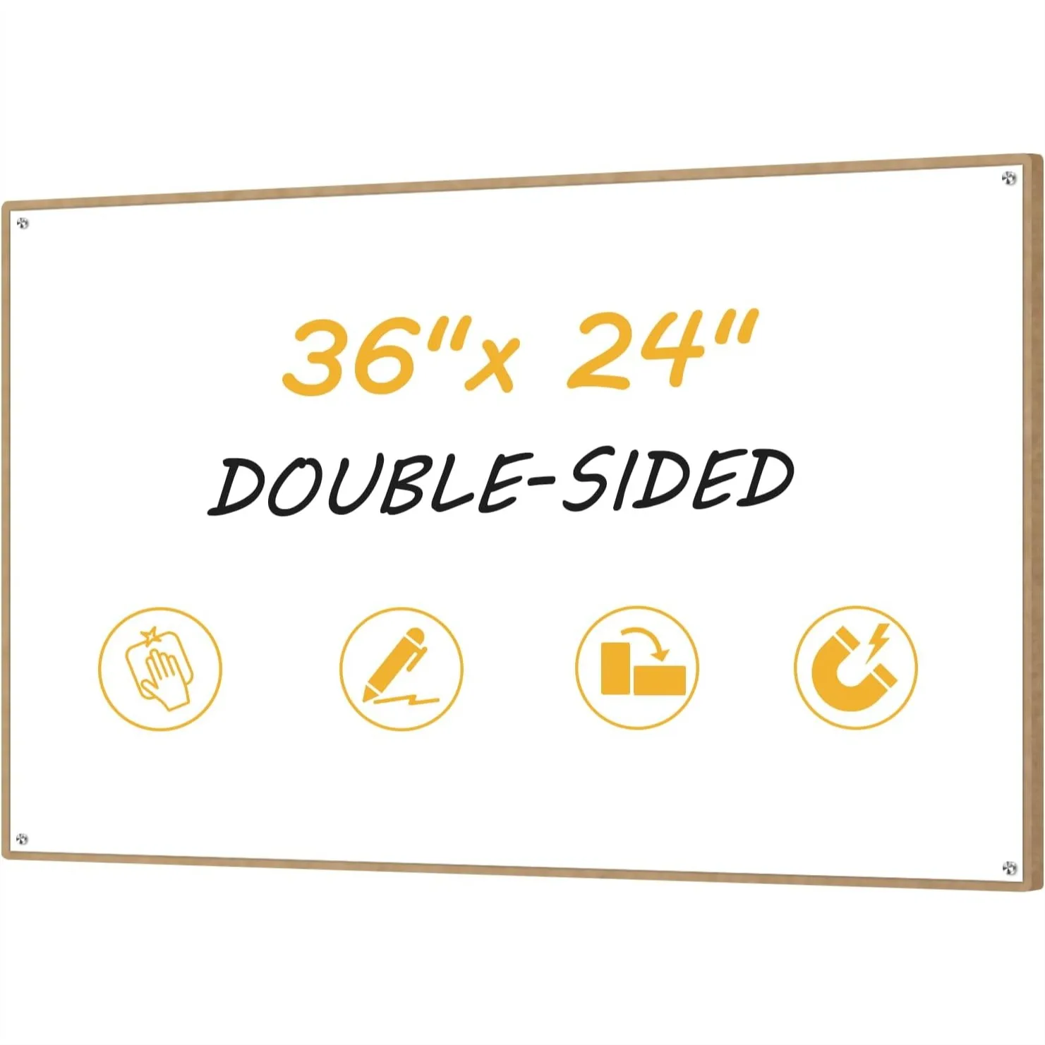 36x24 Small Dry Erase Board for Wall 3x2 Double Sided Magnetic Whiteboard Without Frame for Office Classroom Home
36x24 Small Dry Erase Board for Wall 3x2 Double Sided Magnetic Whiteboard Without Frame for Office Classroom Home