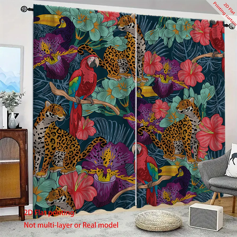 Plant and animal printed curtains, cartoon curtains for home decoration, suitable for bedrooms, living rooms, dormitories
Plant and animal printed curtains, cartoon curtains for home decoration, suitable for bedrooms, living rooms, dormitories