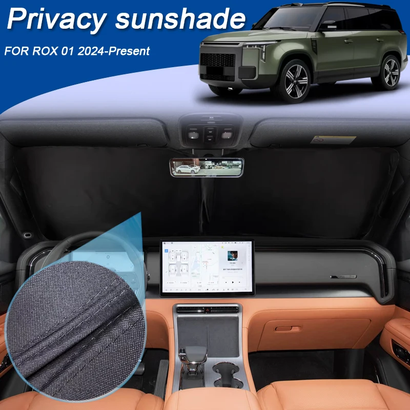 Автомобильный солнцезащитный козырек для черного окна для ROX 01 JISHI 2021-настоящее время, автоматическая защита от УФ-излучения, теплоизоляция, защитная крышка, аксессуар для интерьера 
Автомобильный солнцезащитный козырек для черного окна для ROX 01 JISHI 2021-настоящее время, автоматическая защита от УФ-излучения, теплоизоляция, защитная крышка, аксессуар для интерьера