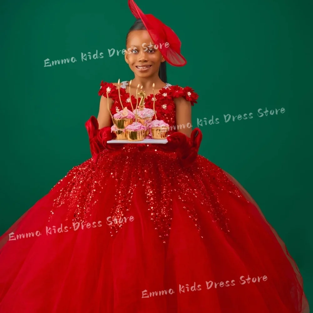 DROIS Custom Flower Girl Dress Red Lace Appliqué Mesh Children's Birthday Party Balloon Wedding First Communion Prom Dress
DROIS Custom Flower Girl Dress Red Lace Appliqué Mesh Children's Birthday Party Balloon Wedding First Communion Prom Dress