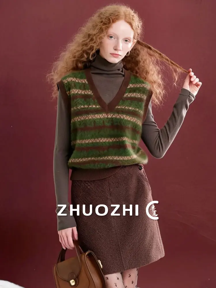 Color Blo Knitted Vest V Ne Pullover Sweater Soft French Sle Winter New Arrival Miu Series Layering Top Women's Faion
Color Blo Knitted Vest V Ne Pullover Sweater Soft French Sle Winter New Arrival Miu Series Layering Top Women's Faion