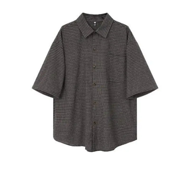 Mr. WH American Retro Plaid Collar Shirt Men's Women's High-End Casual Versatile Summer Top Short Sleeve Button Closure
Mr. WH American Retro Plaid Collar Shirt Men's Women's High-End Casual Versatile Summer Top Short Sleeve Button Closure