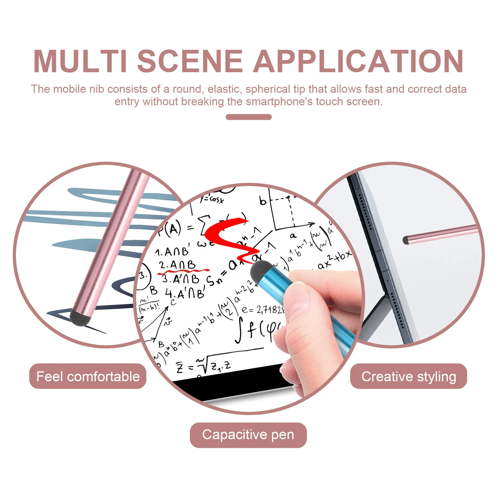 20pcs Capacitive Screen Stylus High Sensitivity Precision For Phone Tablet Universal Lightweight No Scratch Portable