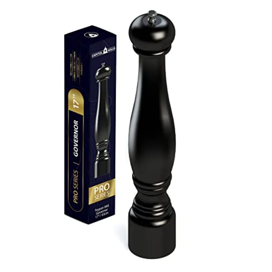 17 inch Large Pepper Mill - Refillable - Adjustable Grind - Precision Carbon Steel Mechanism
17 inch Large Pepper Mill - Refillable - Adjustable Grind - Precision Carbon Steel Mechanism