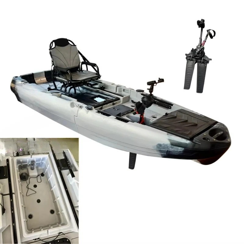 Pedal Motor Kayak 10ft Single Fishing Boat CE Certified 60L Live Well Storage 1 Person Eco-Friendly Durable
Pedal Motor Kayak 10ft Single Fishing Boat CE Certified 60L Live Well Storage 1 Person Eco-Friendly Durable