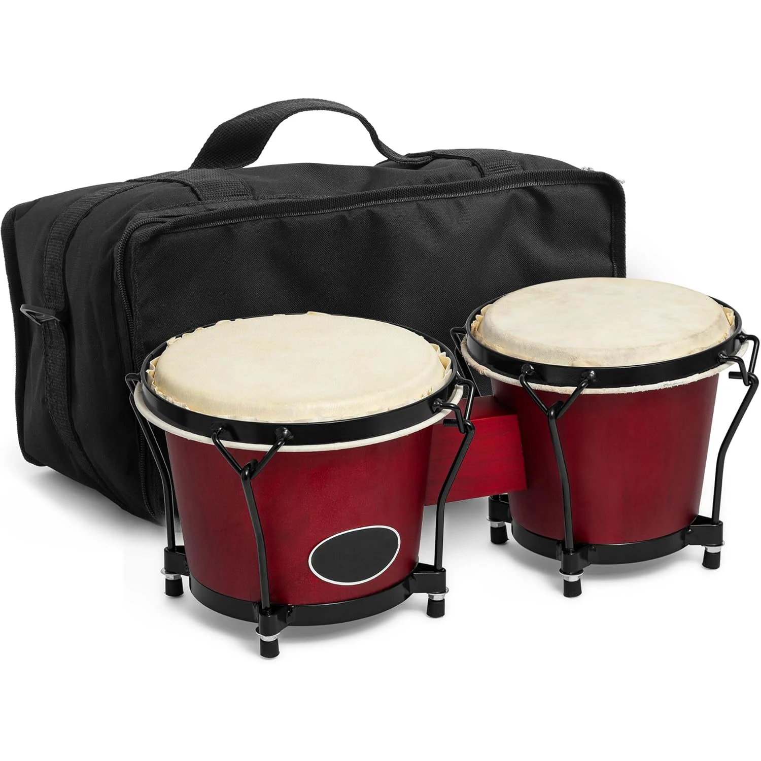 Wooden Percussion Instrument Bongo Drums 6'' and 7'' Red Bongos for Kids Adults Beginners Hand Drum with Carry Bag and Tuning
Wooden Percussion Instrument Bongo Drums 6'' and 7'' Red Bongos for Kids Adults Beginners Hand Drum with Carry Bag and Tuning