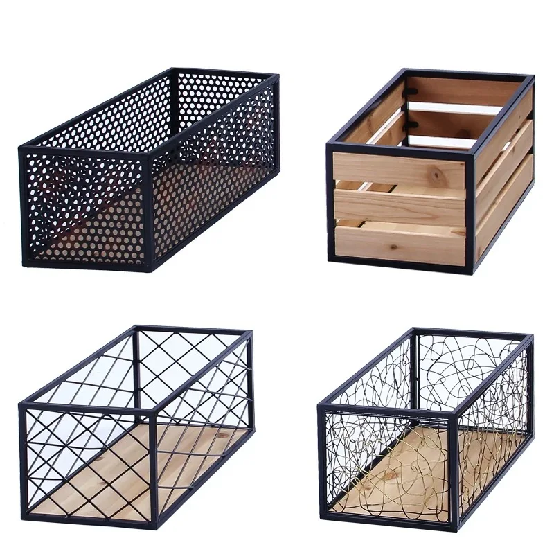 Stackable Storage Crates with Antirust Metal Frame, 4 Designs, Wood and Metal Construction, 24x16x13 inches Large Size
Stackable Storage Crates with Antirust Metal Frame, 4 Designs, Wood and Metal Construction, 24x16x13 inches Large Size