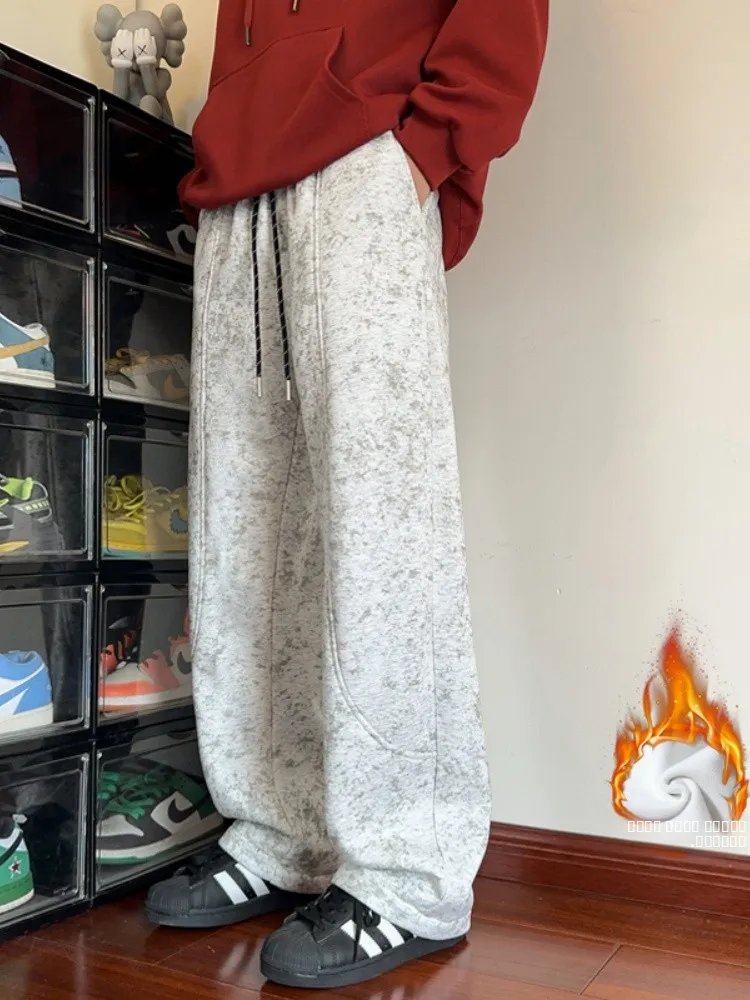 Мужские осенне-зимние утепленные брюки с флисовой подкладкой, в американском ретро-стиле, повседневные, прямого кроя
Мужские осенне-зимние утепленные брюки с флисовой подкладкой, в американском ретро-стиле, повседневные, прямого кроя