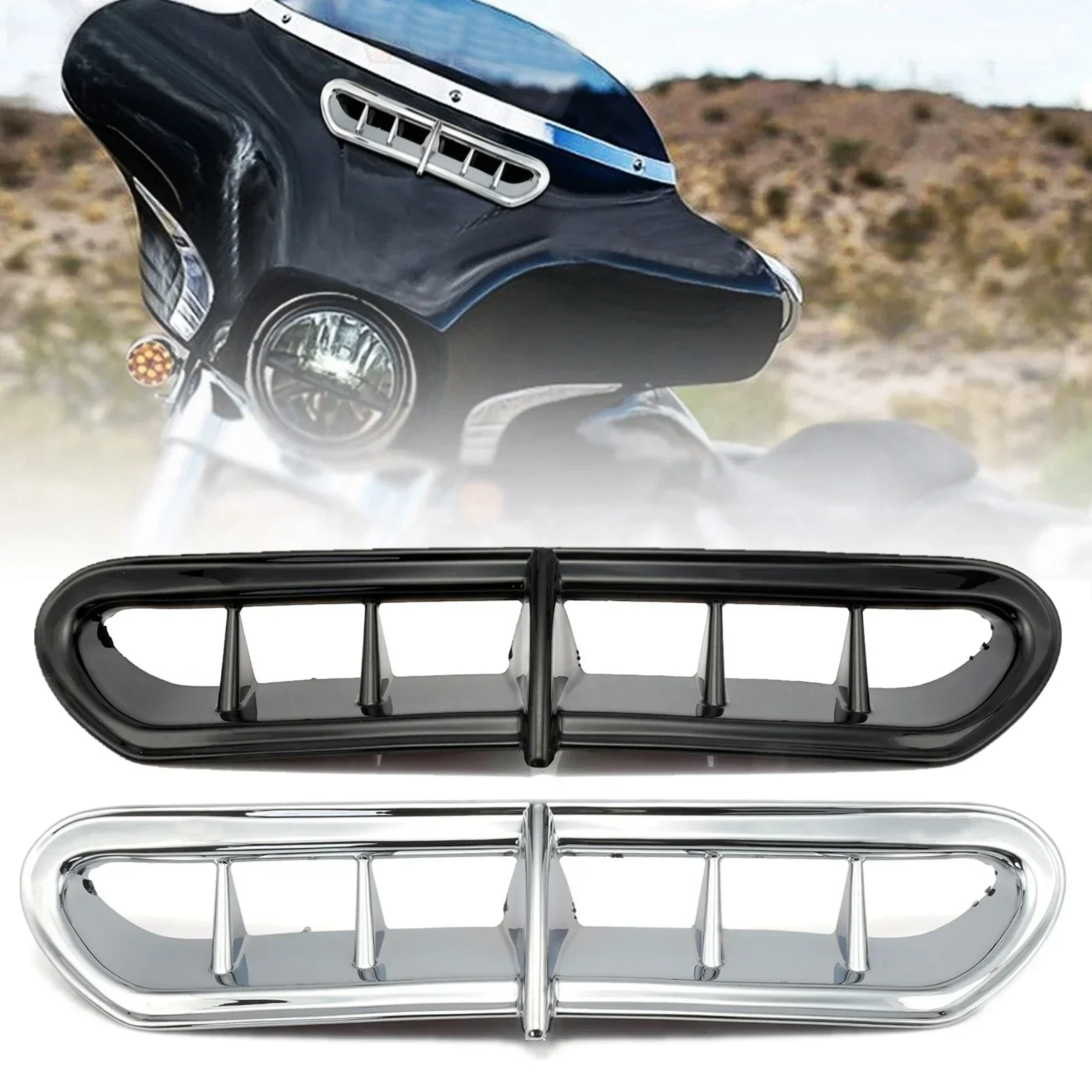 Motor Batwing Slipstream Vent Cover Outer Fairings Trim Accent For Harley Touring Electra Street Tri Glide Ultra Classic 14-up
Motor Batwing Slipstream Vent Cover Outer Fairings Trim Accent For Harley Touring Electra Street Tri Glide Ultra Classic 14-up