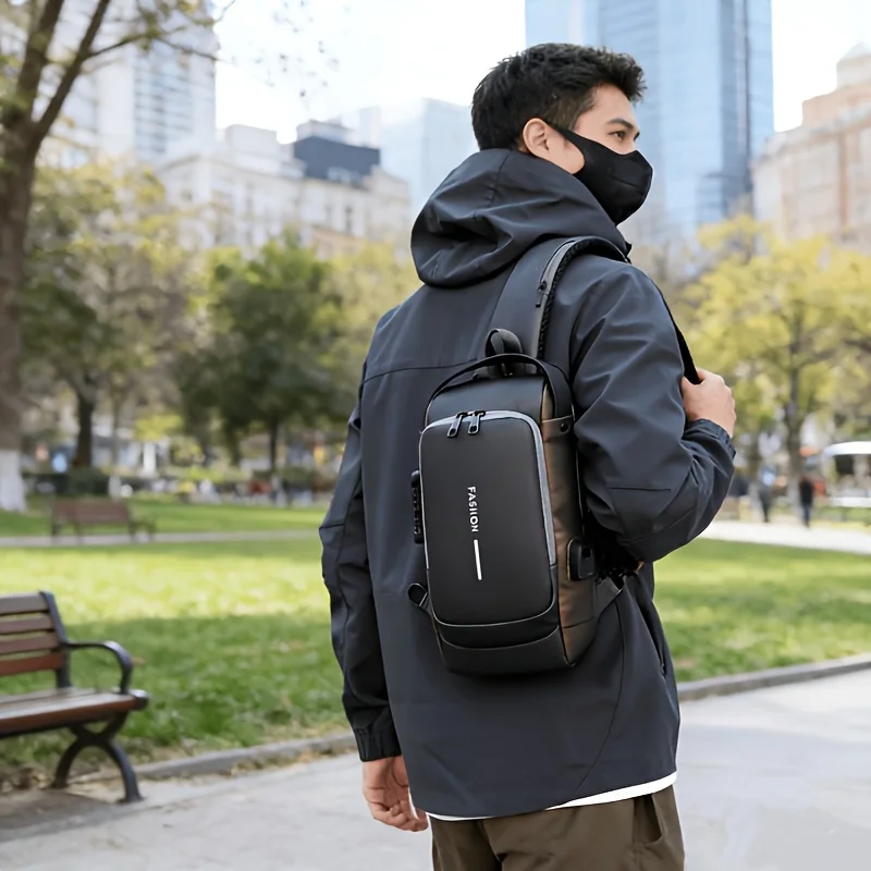 Men'S Crossbody Bag with an Anti-Theft Password Lock,Crafted from Sturdy Material with Adjustable Straps, Ideal for Motorcycling
Men'S Crossbody Bag with an Anti-Theft Password Lock,Crafted from Sturdy Material with Adjustable Straps, Ideal for Motorcycling