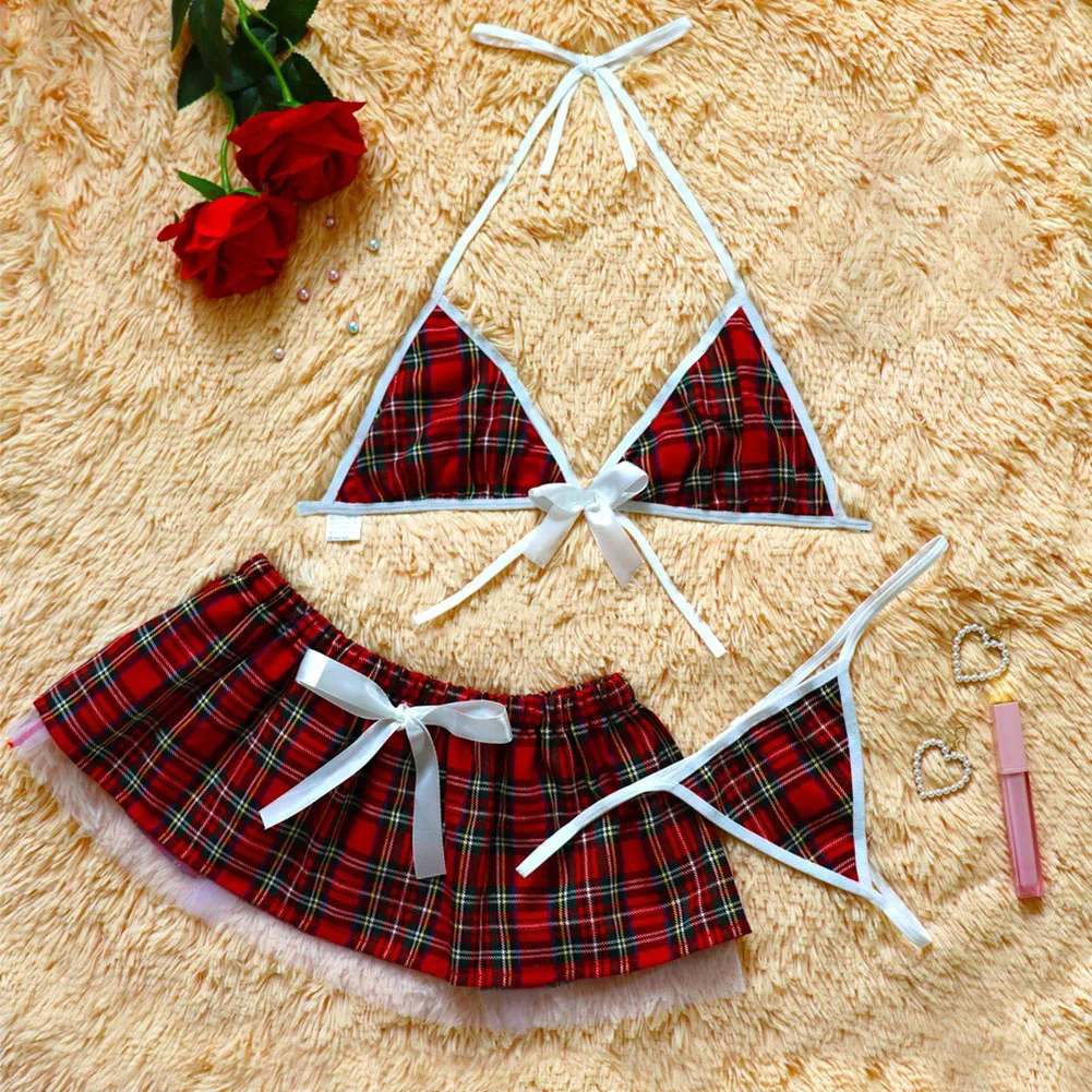 Fashion Sexy Lace Women Girl Cosplay Ultra-Thin Lingerie Outfit Hot Erotic Breathable Underwear Bra Set Skirt Low Rise Underwear
Fashion Sexy Lace Women Girl Cosplay Ultra-Thin Lingerie Outfit Hot Erotic Breathable Underwear Bra Set Skirt Low Rise Underwear