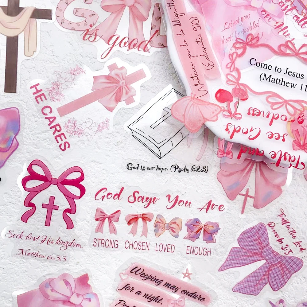 10/30/50 шт. милые розовые наклейки с бантиками и мультяшными персонажами для Библии, креативные граффити-стикеры, водонепроницаемые, для творчества, дневника, багажа, телефона, прозрачные наклейки
10/30/50 шт. милые розовые наклейки с бантиками и мультяшными персонажами для Библии, креативные граффити-стикеры, водонепроницаемые, для творчества, дневника, багажа, телефона, прозрачные наклейки
