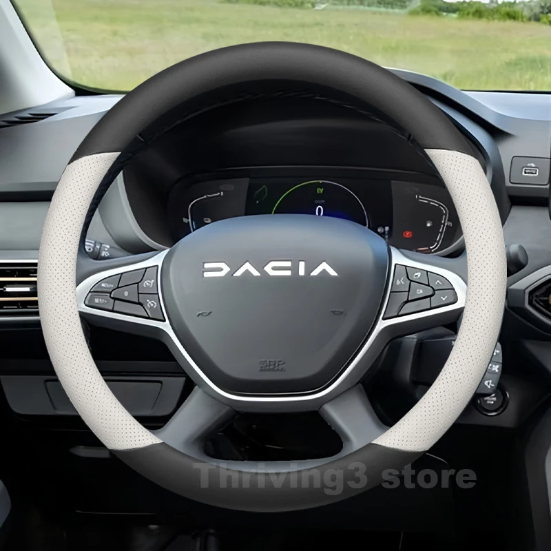 Leather Car Steering Wheel Cover For Dacia JOGGER Logan Sandero Duster Lodgy Dokker Spring 2017-2023 2024 Auto Accessories
Leather Car Steering Wheel Cover For Dacia JOGGER Logan Sandero Duster Lodgy Dokker Spring 2017-2023 2024 Auto Accessories