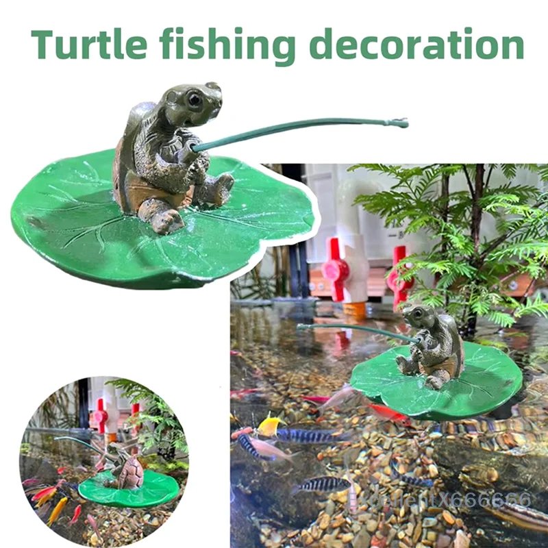 Resin Turtle Ornament Aquarium Decoration Turtle Fishing Resin Fishing Turtle Statue For Fish Tank Aquarium Pond Garden Decor
Resin Turtle Ornament Aquarium Decoration Turtle Fishing Resin Fishing Turtle Statue For Fish Tank Aquarium Pond Garden Decor