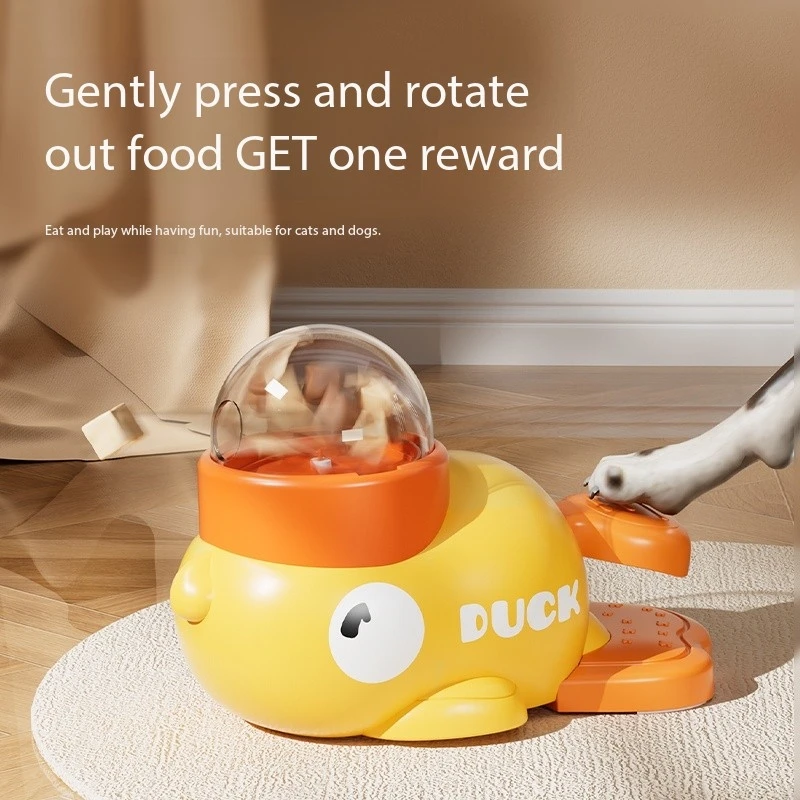 Dog leaking food device puzzle little yellow duck foot step feeding device puppy training toys consume energy freeze-dried
Dog leaking food device puzzle little yellow duck foot step feeding device puppy training toys consume energy freeze-dried