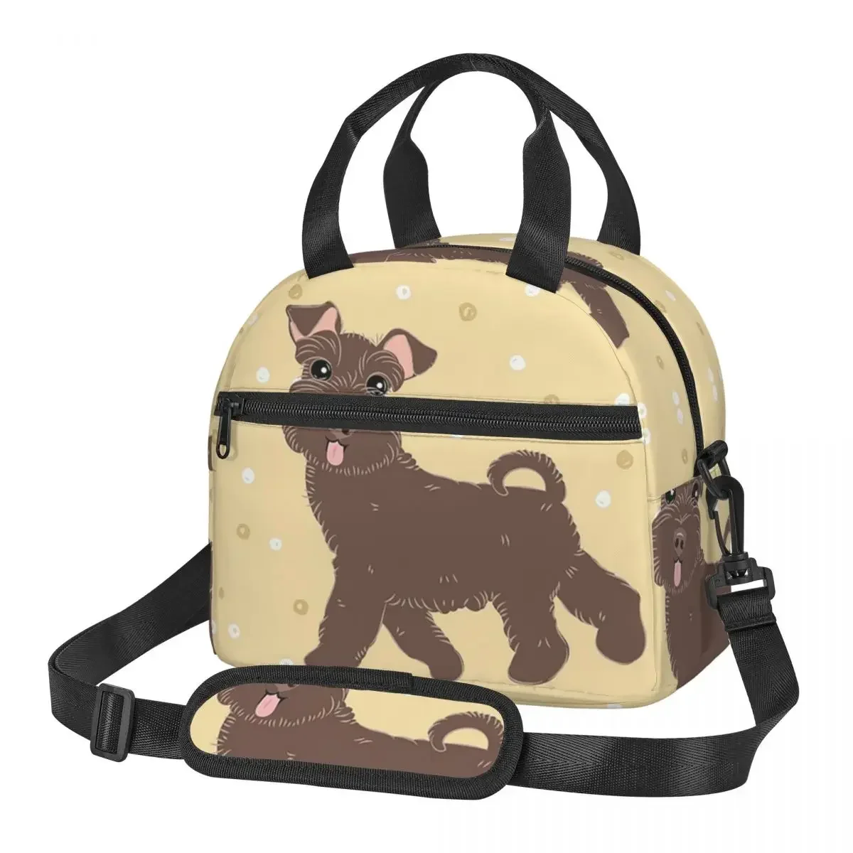 Cute Brown Miniature Schnauzer Lunch Bags Insulated Bento Box Portable Lunch Tote Picnic Bags Thermal Bag for Woman School
Cute Brown Miniature Schnauzer Lunch Bags Insulated Bento Box Portable Lunch Tote Picnic Bags Thermal Bag for Woman School