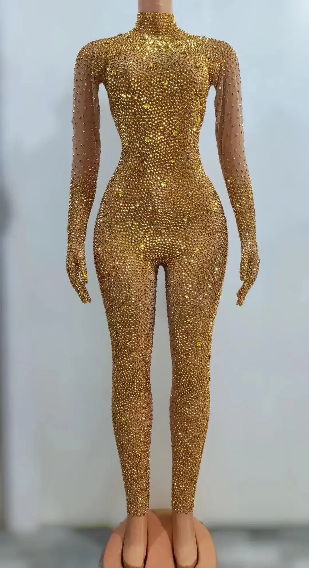 Sexy Performance Dance Costume Rhinestones Jumpsuit Gloves Women Evening Party Birthday OutfitStage Wear
Sexy Performance Dance Costume Rhinestones Jumpsuit Gloves Women Evening Party Birthday OutfitStage Wear