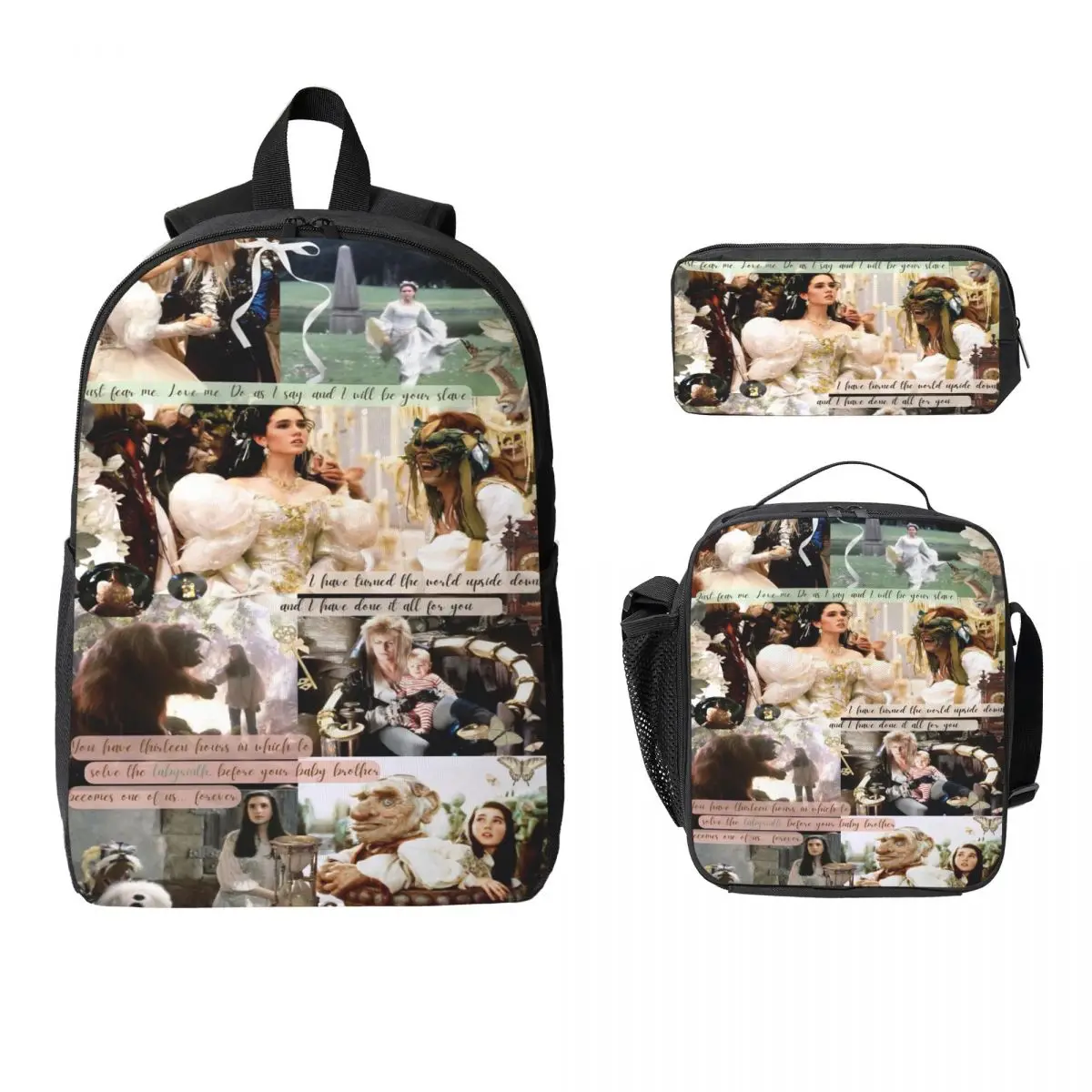 Labyrinth Movie Kids Backpack Lunch Box Pencil Boxes for Boys Girls Preschool Backpacks Lightweight Schoolbag Bookbag Set
Labyrinth Movie Kids Backpack Lunch Box Pencil Boxes for Boys Girls Preschool Backpacks Lightweight Schoolbag Bookbag Set