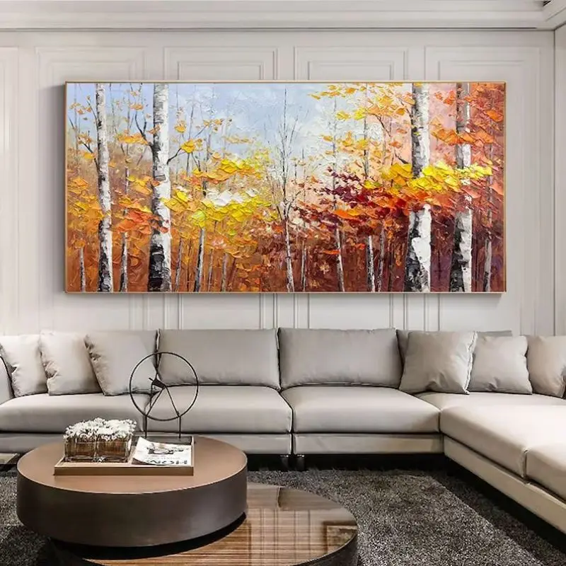 100% Handmade Oil Paintings Maple forest Landscape Artwork Modern Canvas Wall Art Living Room Decor Home Office Clubhouse Mural
100% Handmade Oil Paintings Maple forest Landscape Artwork Modern Canvas Wall Art Living Room Decor Home Office Clubhouse Mural