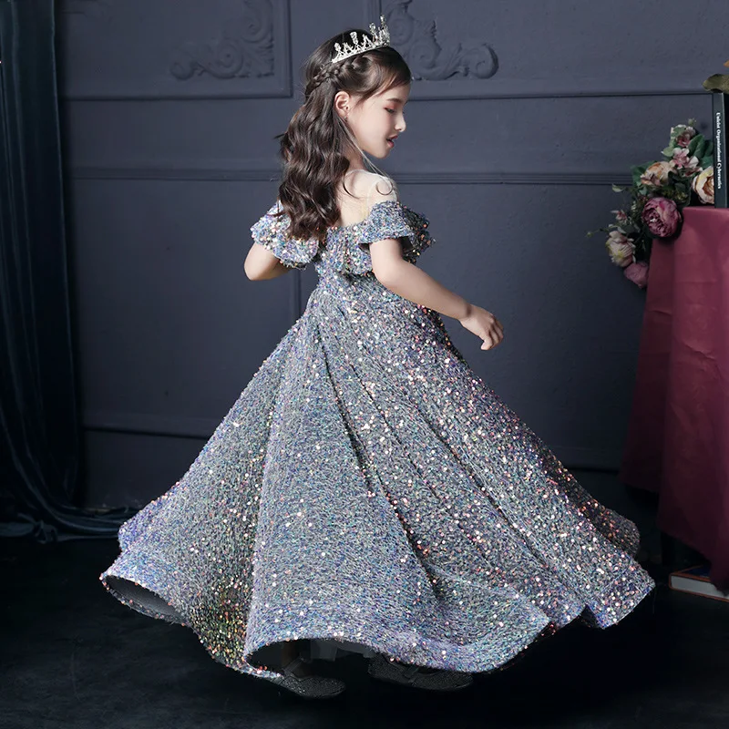 Shining Princess Flower Girl Dresses for Wedding Sequins Floor Length Girl Kids Birthday Party First Holy Communion Gowns
Shining Princess Flower Girl Dresses for Wedding Sequins Floor Length Girl Kids Birthday Party First Holy Communion Gowns