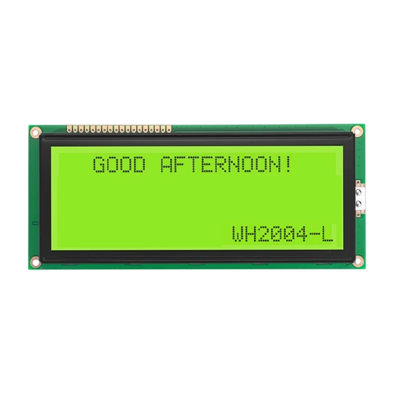 【Купить сейчас】WH2004L 20X4 ЖК-модуль дисплея Gharacter, экран COB 5V, желто-зеленый, разрешение 20X4
【Купить сейчас】WH2004L 20X4 ЖК-модуль дисплея Gharacter, экран COB 5V, желто-зеленый, разрешение 20X4