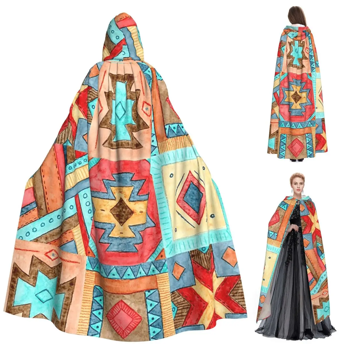 Длинный плащ с капюшоном и ацтекским этническим хипстерским принтом, средневековый костюм ведьмы, накидка для косплея, Хэллоуин, вечеринка для взрослых, унисекс
Длинный плащ с капюшоном и ацтекским этническим хипстерским принтом, средневековый костюм ведьмы, накидка для косплея, Хэллоуин, вечеринка для взрослых, унисекс